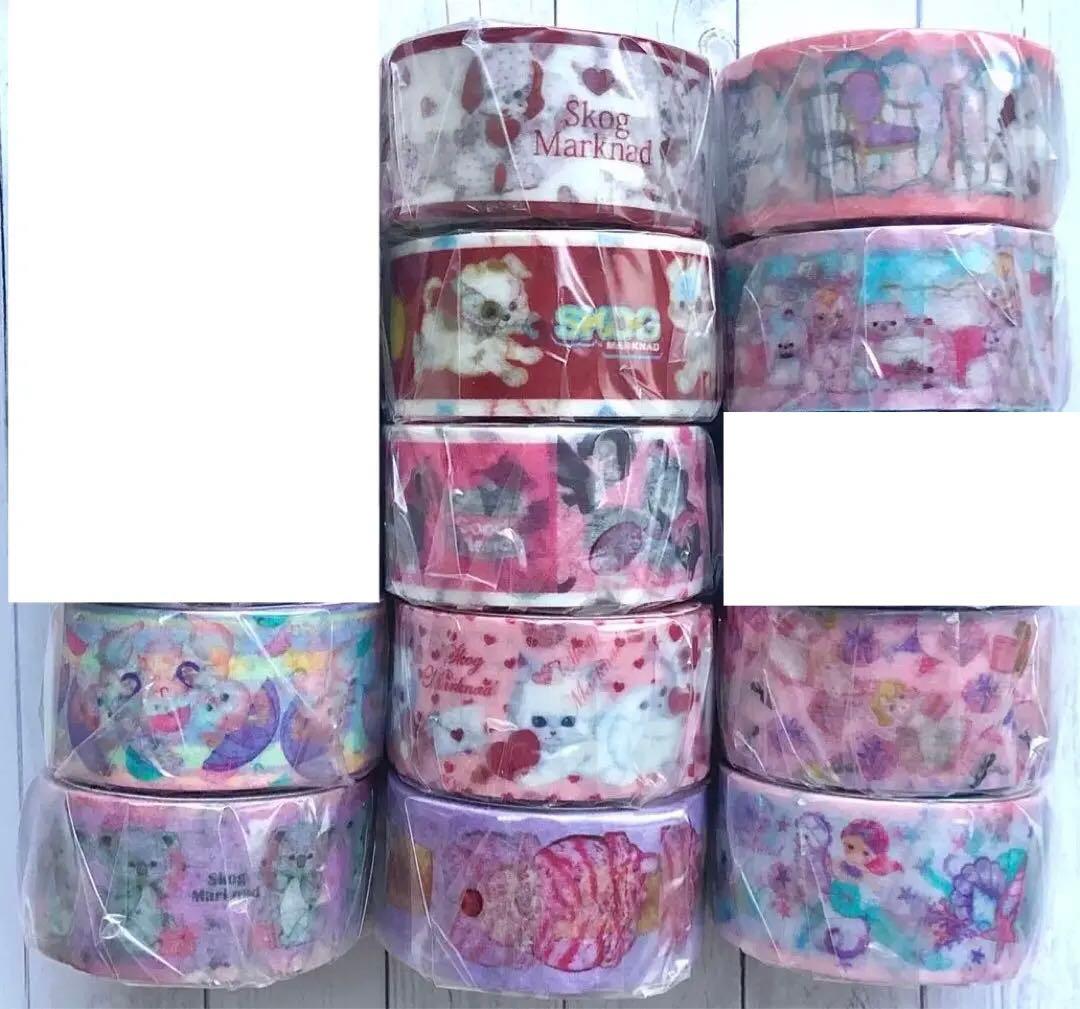 skogmarknad24mmマスキングテープ12巻セット　スコーグマルクナード