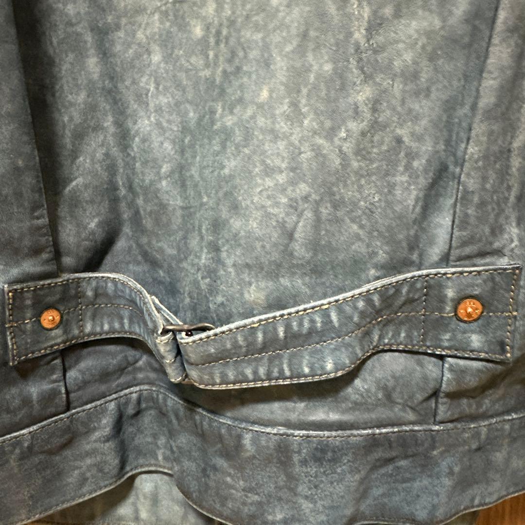 【150着限定】RRL INDIGO LEATHER JACKET リミテッド