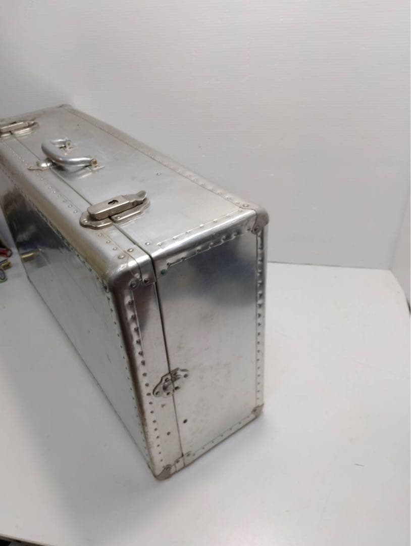 【希少】大型 アルミトランク ヴィンテージ 収納ボックス 什器 インダストリアル