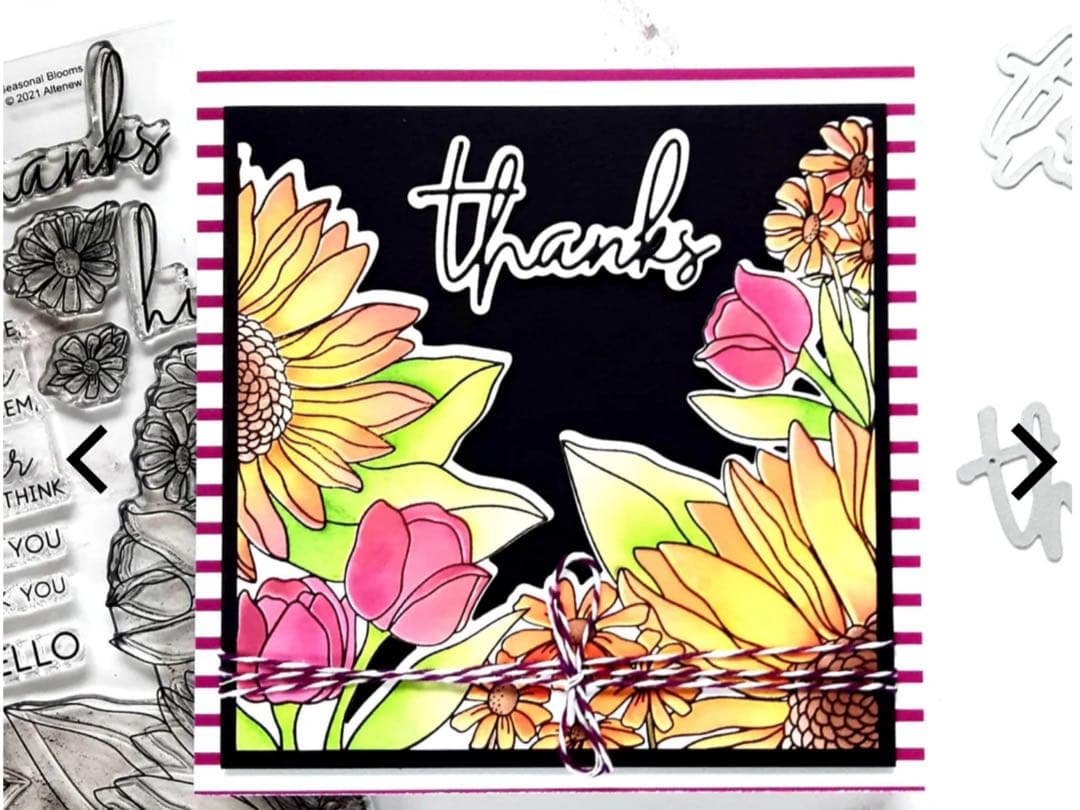 アルテニューSeasonal Bloom スタンプ・ダイ・フォルダー・ステンシル