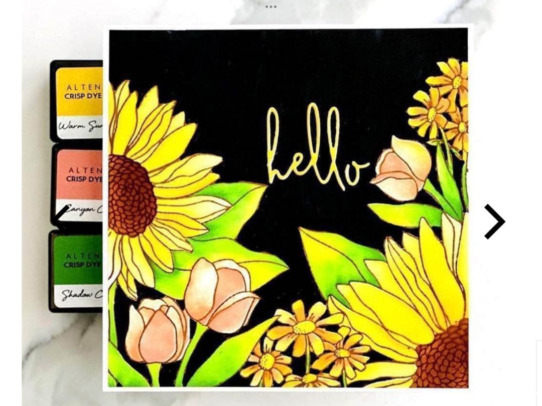 アルテニューSeasonal Bloom スタンプ・ダイ・フォルダー・ステンシル