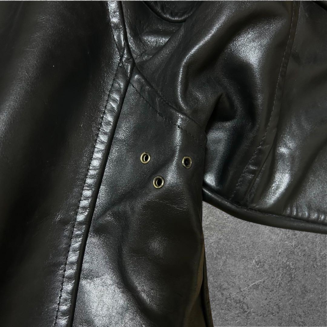 B-McCOY'S Steerhide シングルライダースジャケット 本革 牛革