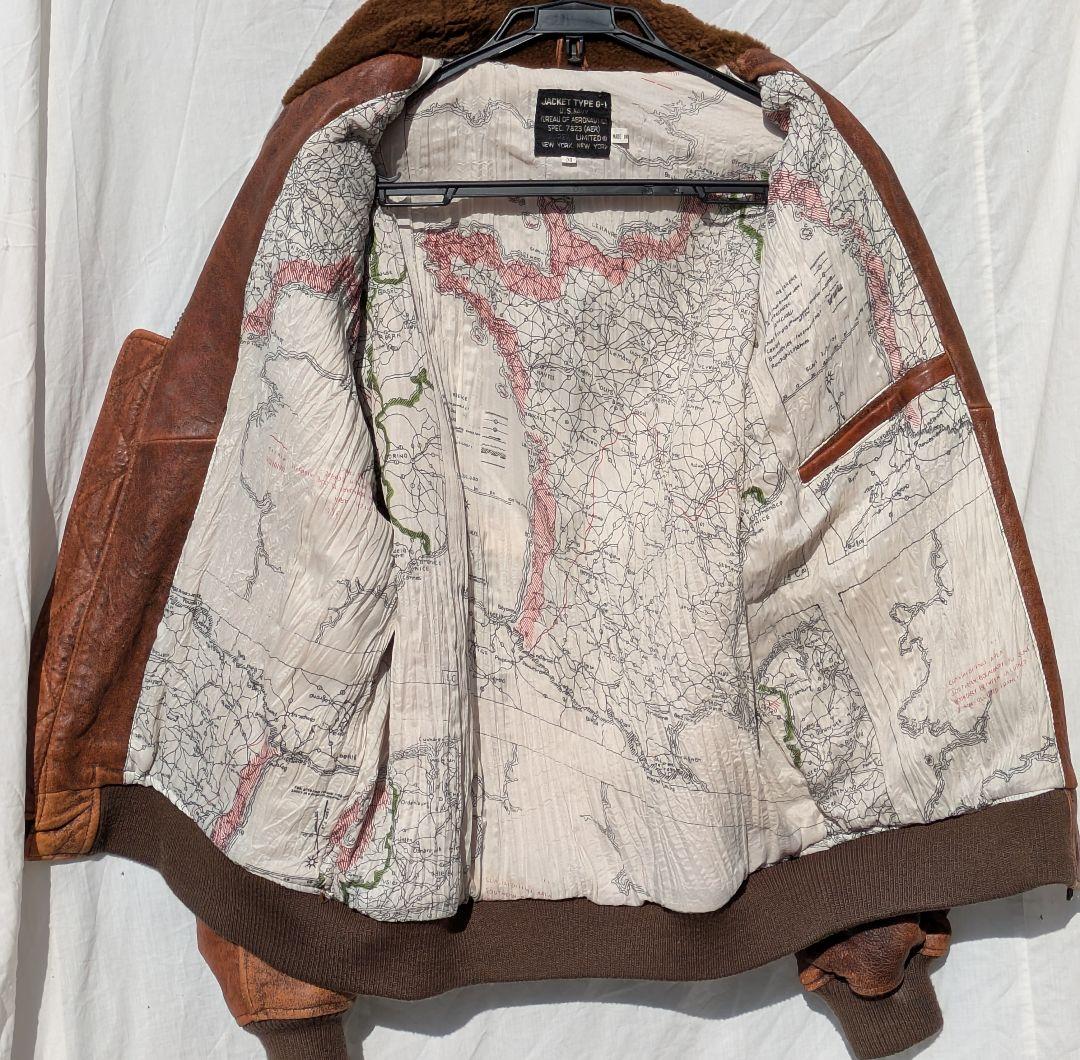 フライトジャケット　TYPE G-1 革ジャン　海軍　AVIREX