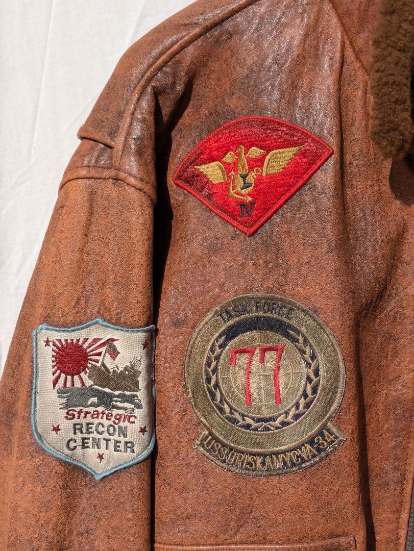 フライトジャケット　TYPE G-1 革ジャン　海軍　AVIREX