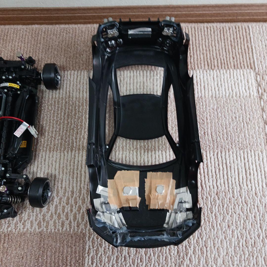 タミヤ TT02 シャーシ、GT-R R35 リバティウォークボディ