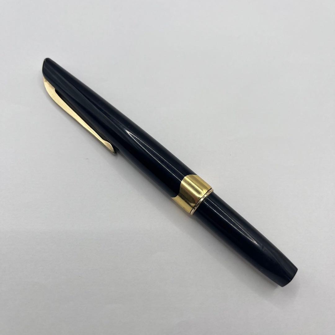 プラチナ万年筆 黒　18K ペン先ゴールド　中字　platinam