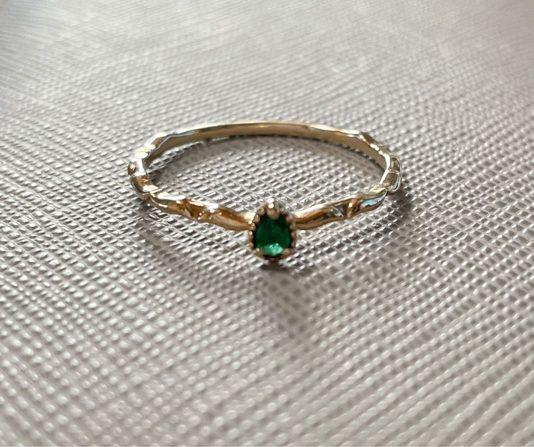 NOJESS K10PG エメラルドリング 11号