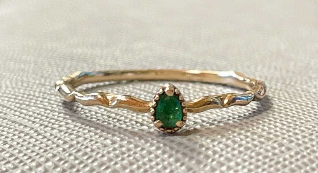 NOJESS K10PG エメラルドリング 11号