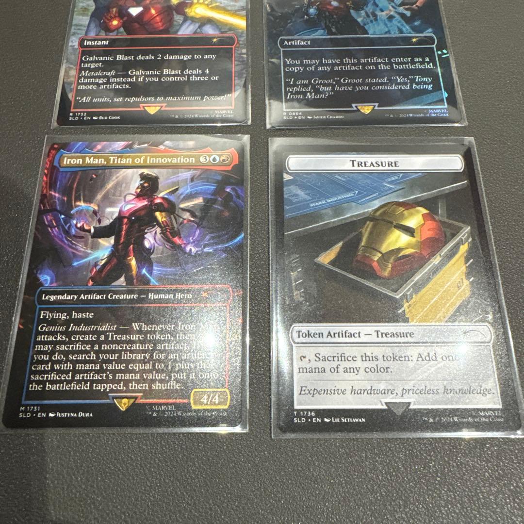 4枚セット MTG × marvel Iron man アイアンマン