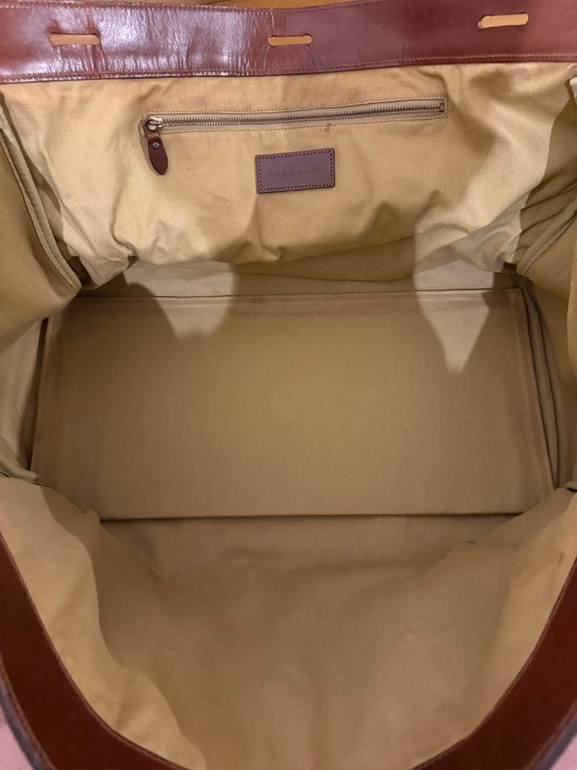 本革　ポロラルフローレン　ボストンバッグ