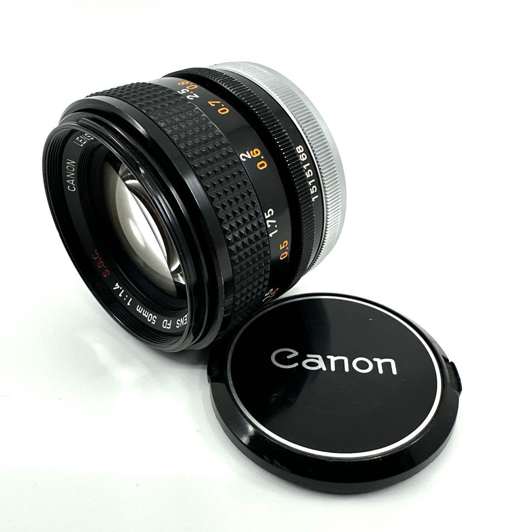 [美品]CANON FD 50mm f/1.4 s.s.c レンズ