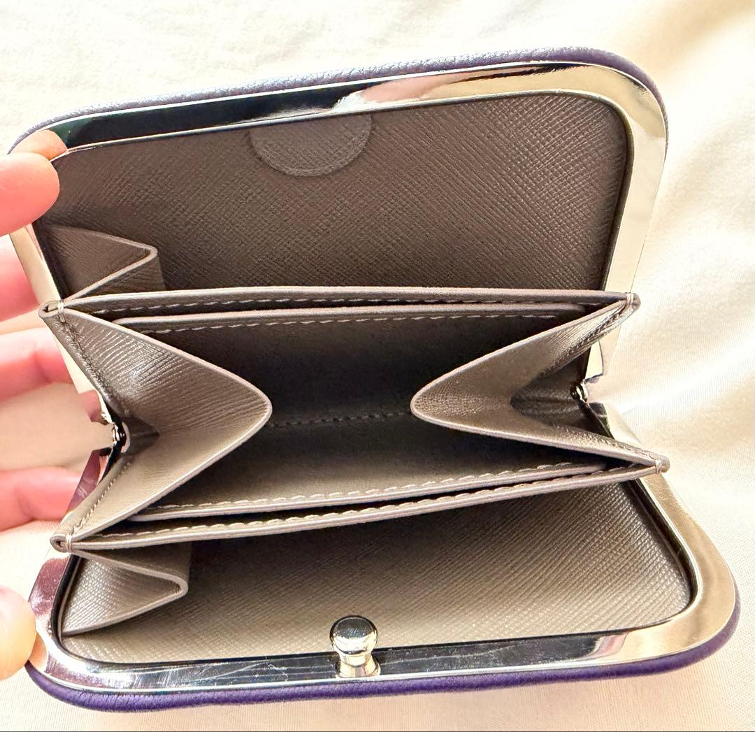 がま口財布　パープル