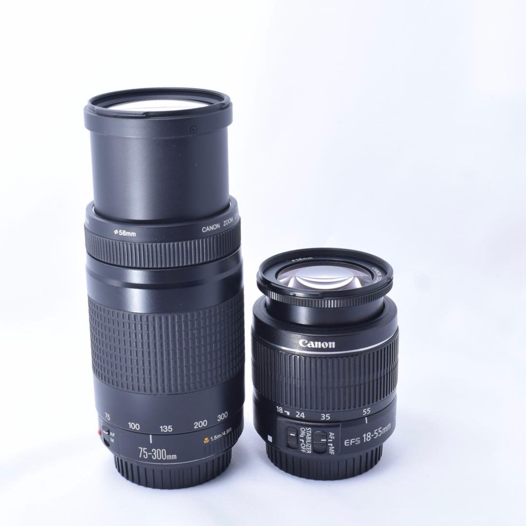 ❤️極美品❤️Canon Kiss X7 ダブルレンズセット✨大容量SD＆お手入れ付