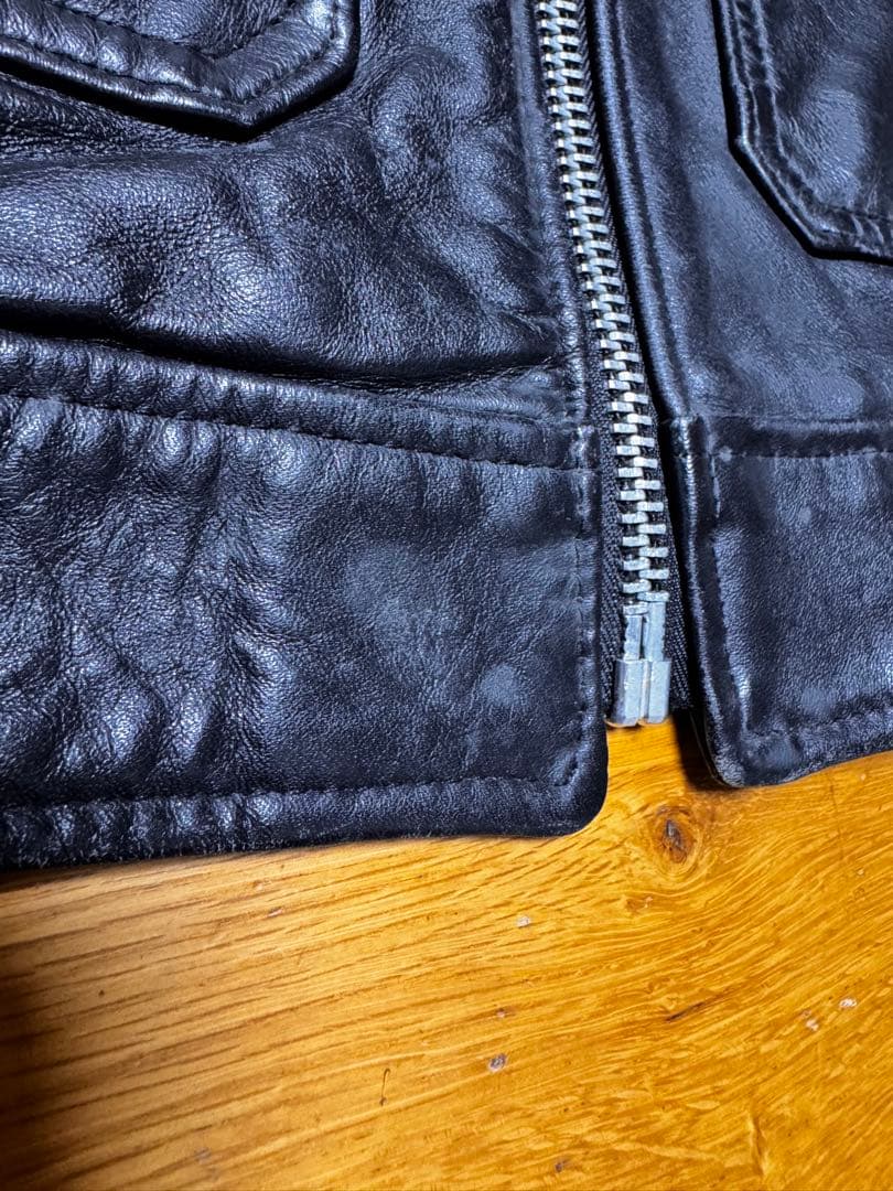 Schott レザーシングルライダースジャケット