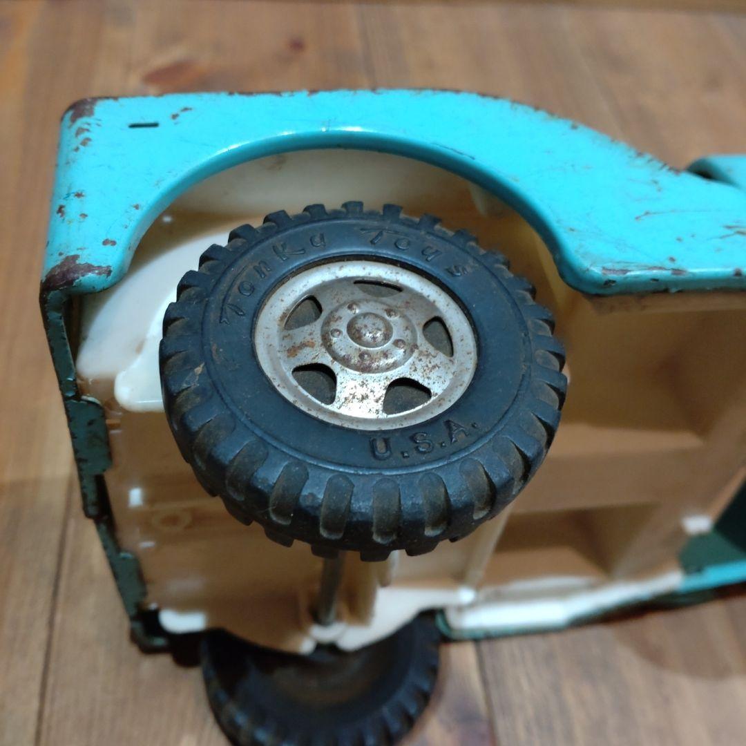 USA製 ビンテージブリキ Tonka トンカ Jeep 車 おもちゃ オールド