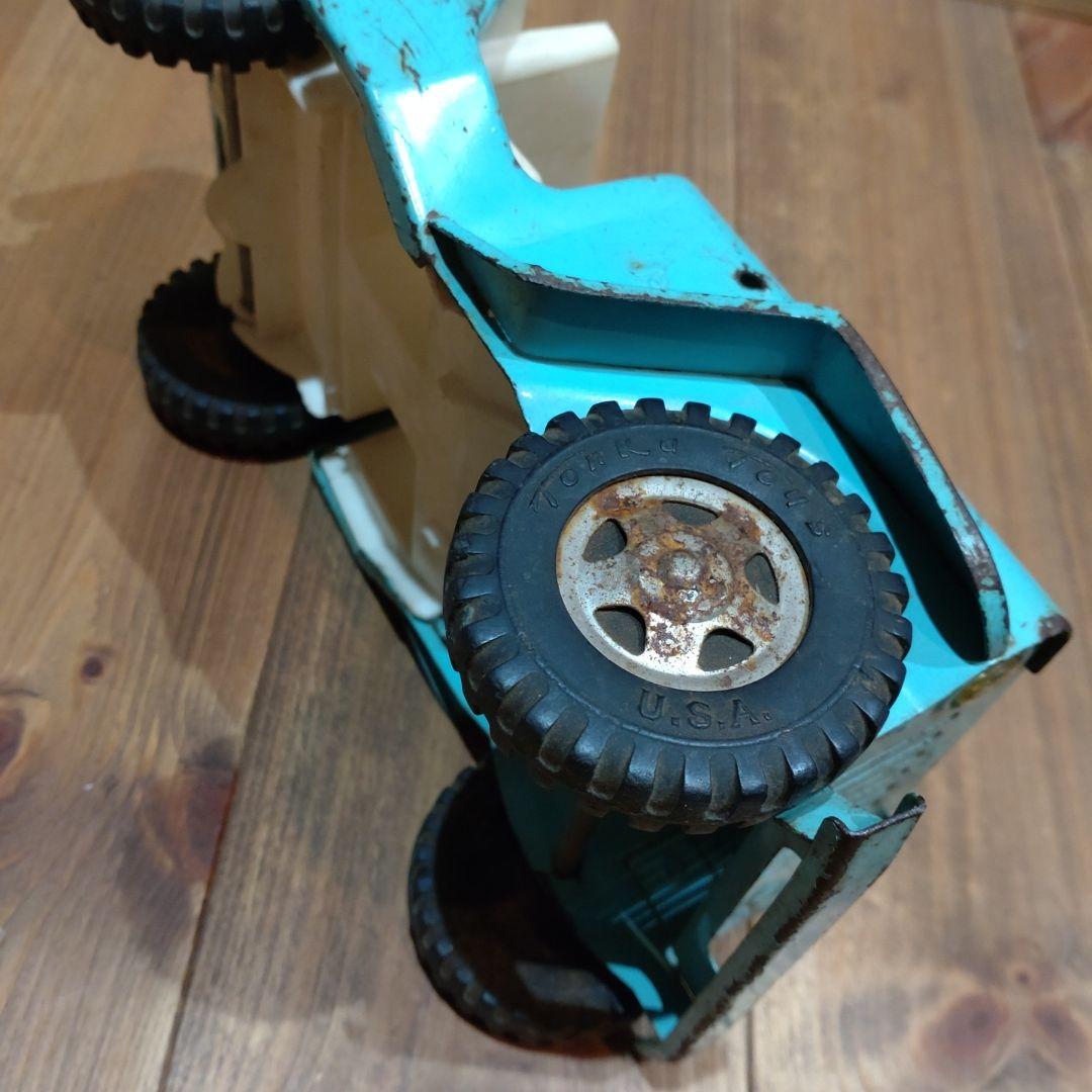 USA製 ビンテージブリキ Tonka トンカ Jeep 車 おもちゃ オールド