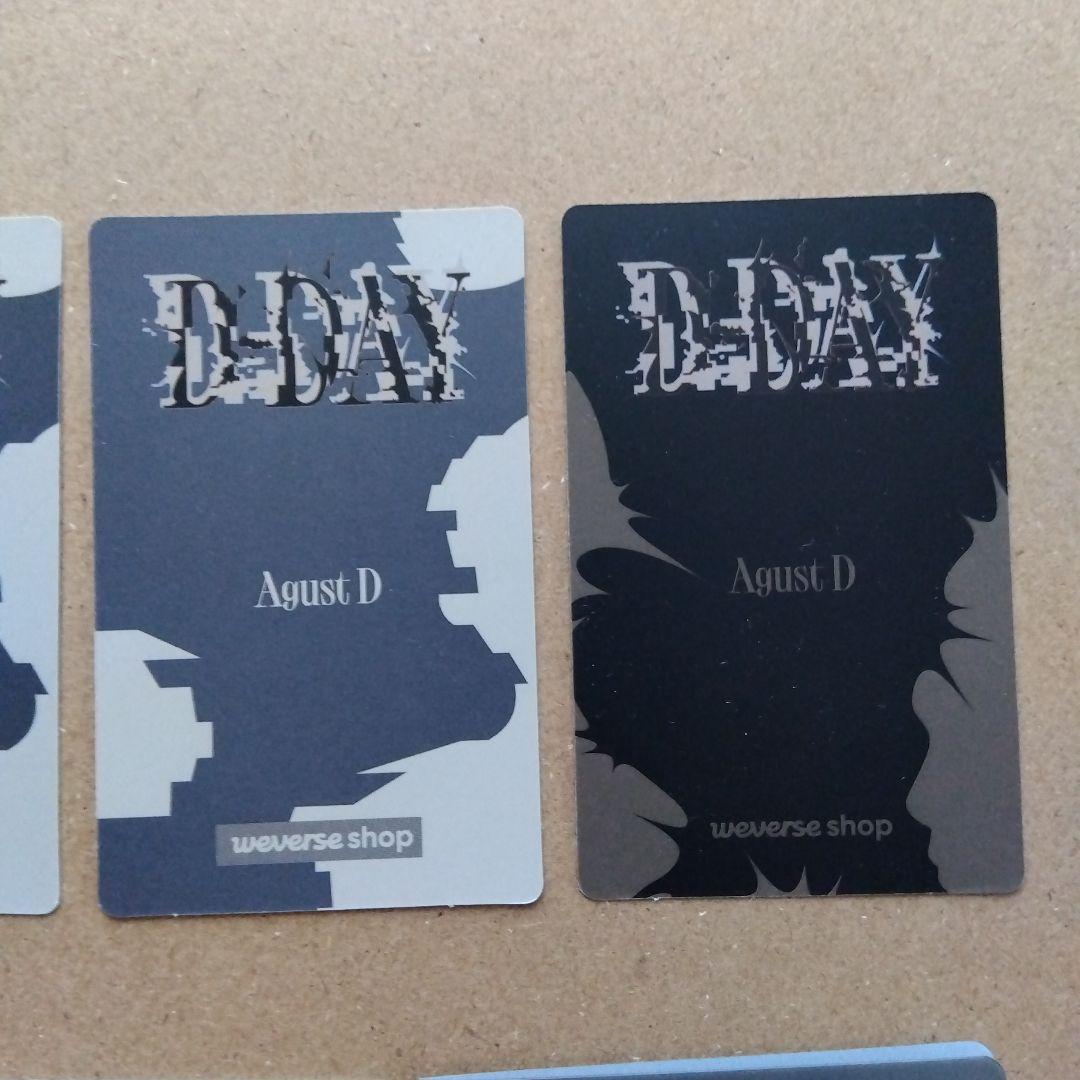 BTS SUGA Agust D D-DAY アーリーバードトレカコンプ