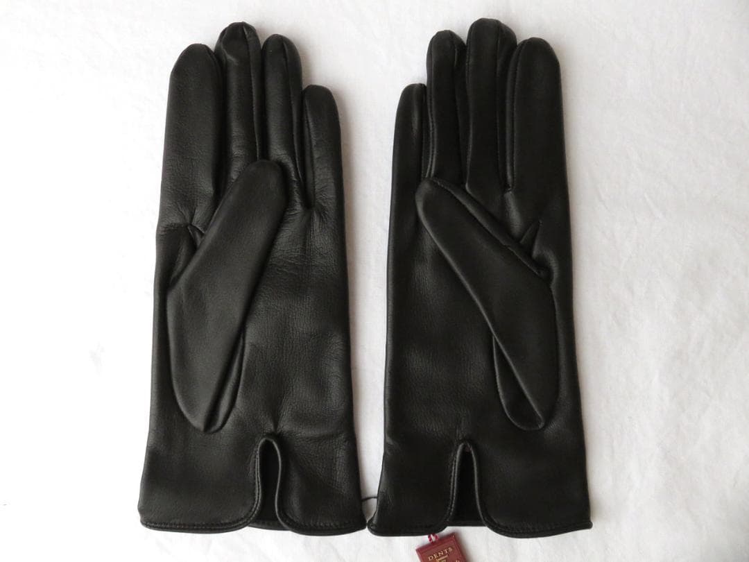 【たつや】デンツ Milton レザーグローブ ブラック 8 アンラインド