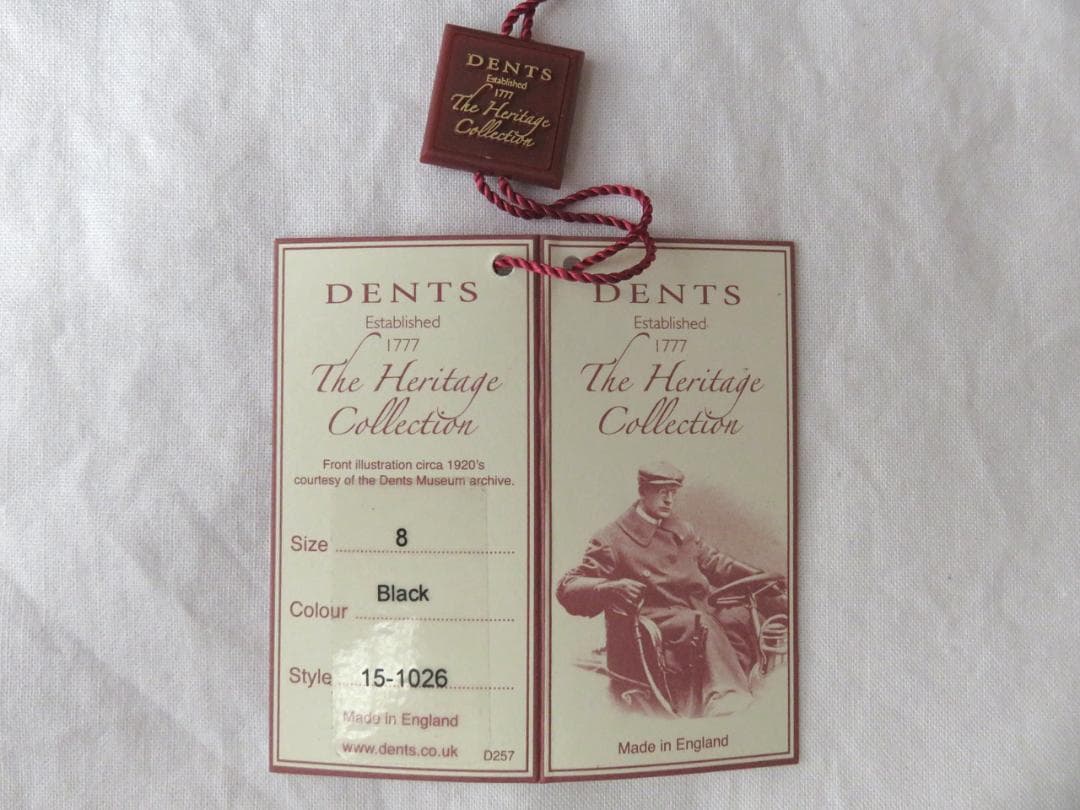 【たつや】デンツ Milton レザーグローブ ブラック 8 アンラインド