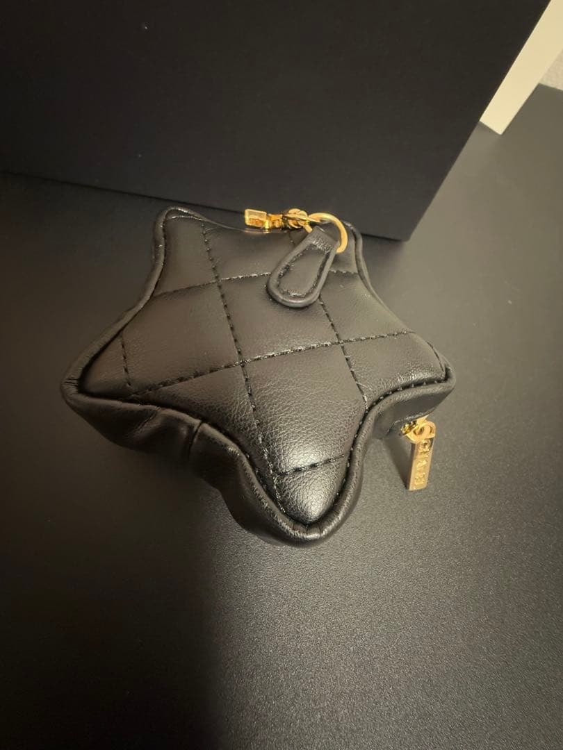 CHANEL ショルダーバッグ ブラックレザー ケース ノベルティ