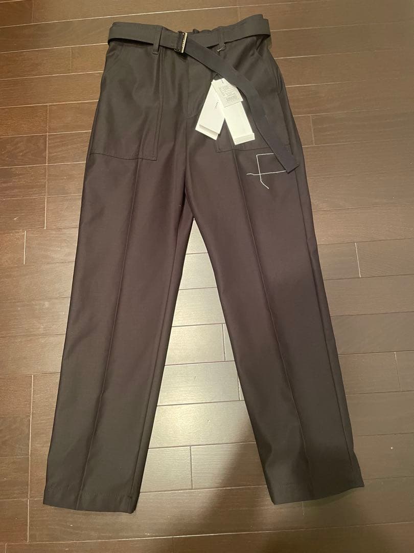 sacai×wtaps Cotton Back Satin Pants 1 新品