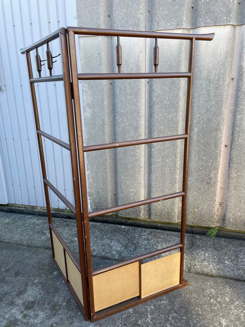 稀少/古道具/当時物/無垢材/木製/衣紋掛け/衣桁/着物掛け/30