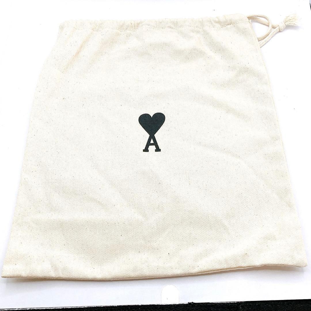 未使用級✨AMI PARIS アミパリス ショルダーバッグ ブラック ナイロン