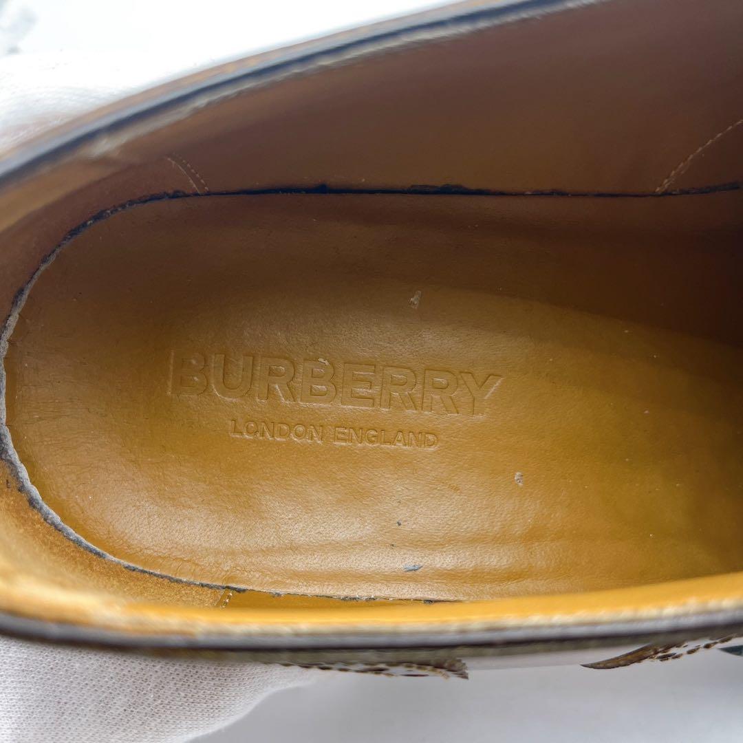 激レア❗️バーバリー ウィングチップ シューズ クリア エナメル切り替え 42