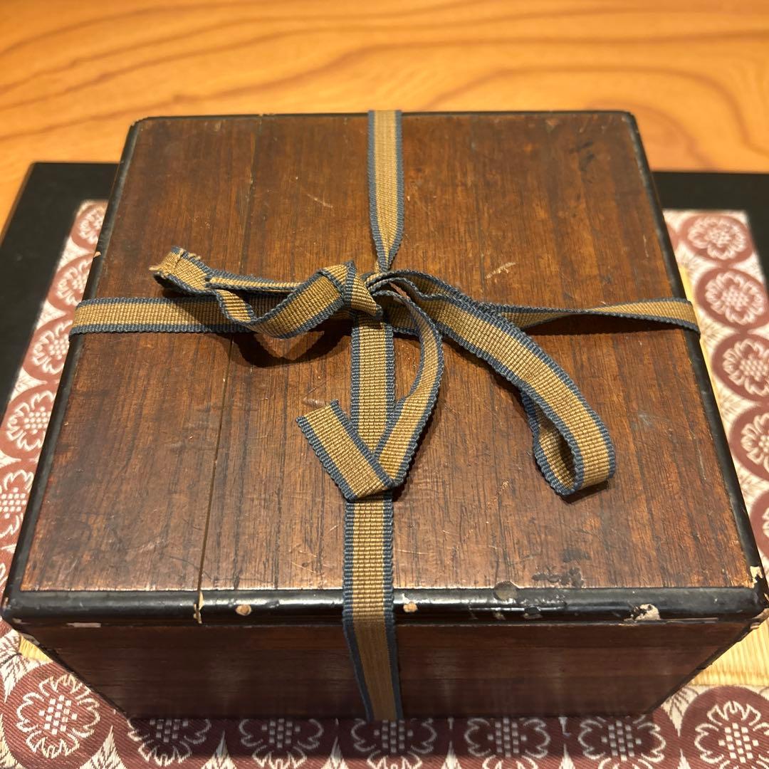 万暦赤絵　龍と鳳凰の蓋物