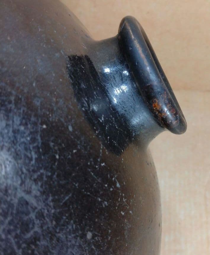 黒高麗花入 表千家十五代(当代)猶有斎 書付箱 黒高麗壷 茶道 李朝 高麗