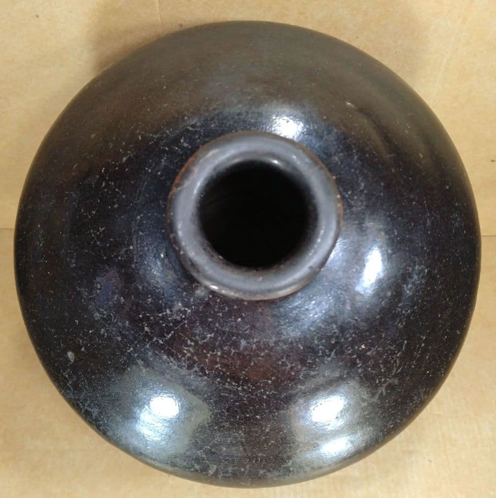 黒高麗花入 表千家十五代(当代)猶有斎 書付箱 黒高麗壷 茶道 李朝 高麗