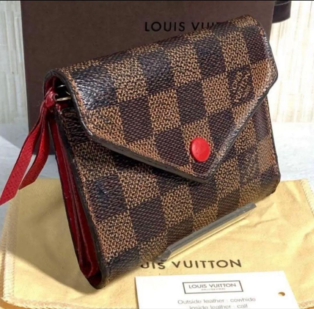 ルイヴィトン ダミエ ポルトフォイユ　ゾエ　ヴィクトリーヌ　折り財布