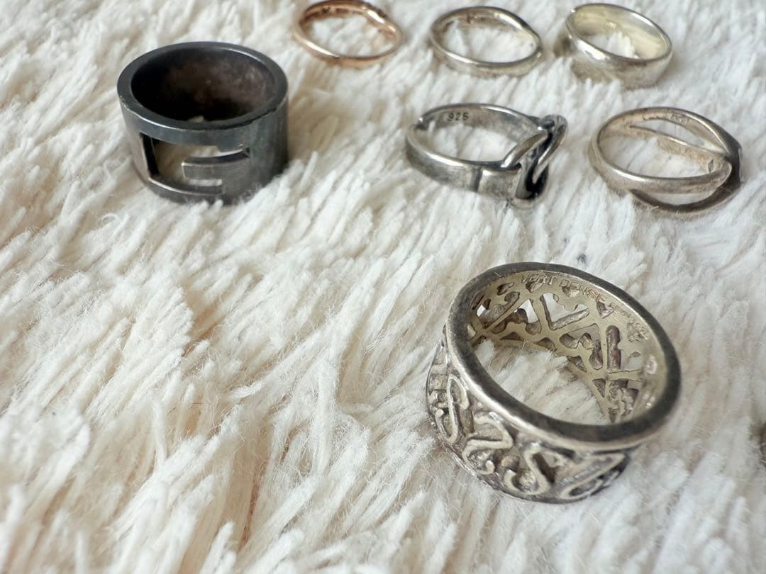 SILVER/ 925銀の指輪のセット