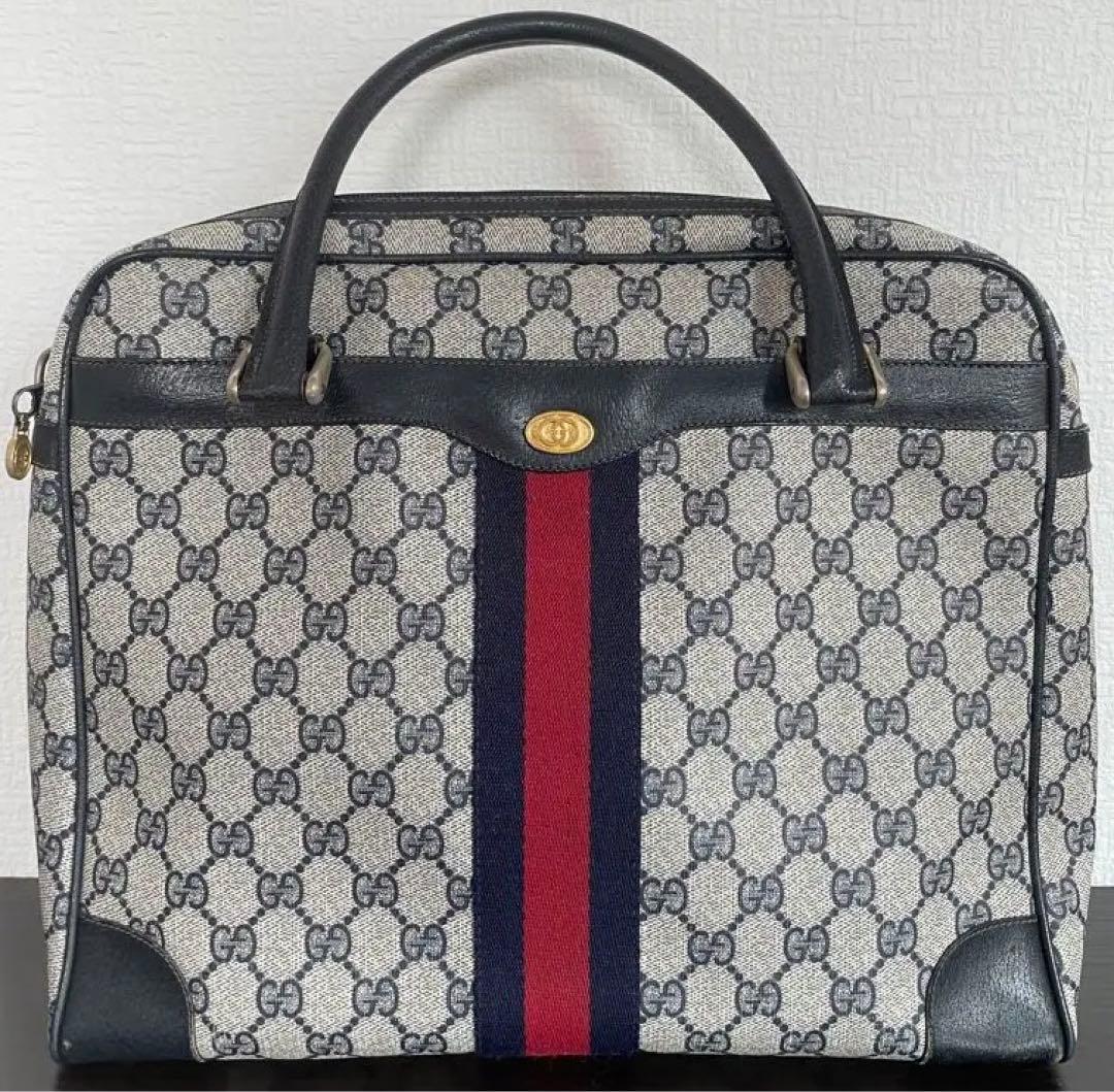 【GUCCI】トートバッグ 大きめ シェリーライン オールドグッチ