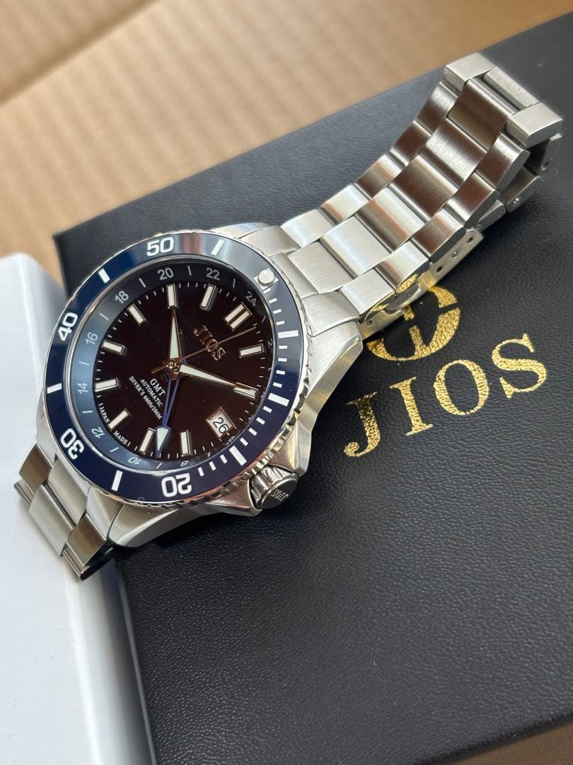 ひ*。様 メンズ機械式腕時計　JIOS GMT DIVERS 104 ダイバーズ