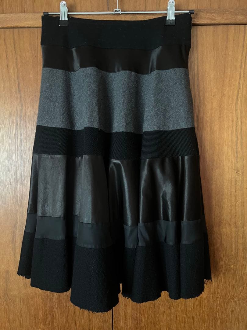 tricot COMME des GARÇONスカートS グレー/ブラックAW