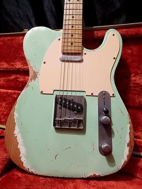 ❆LaquerFinish SurfGreen Relic Telecaster