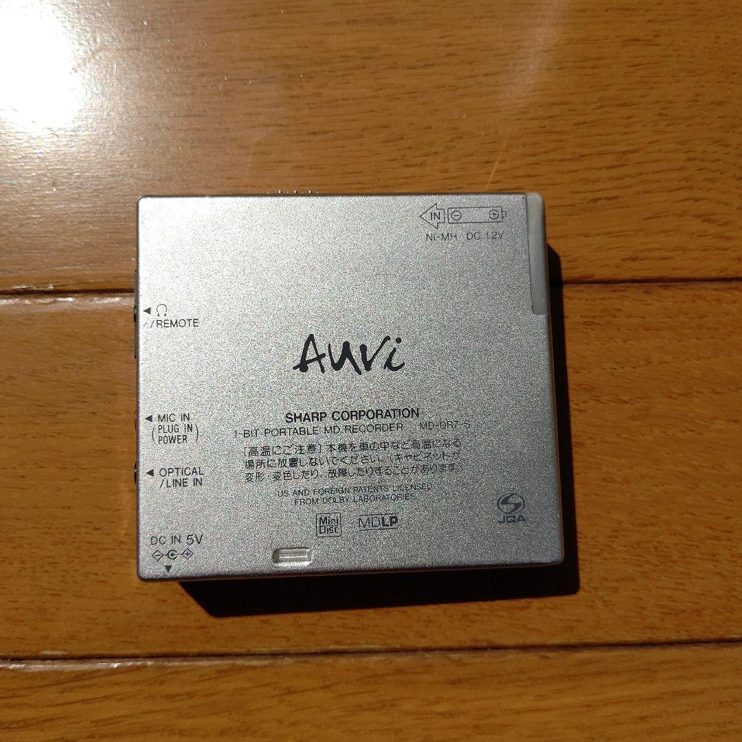 ジャンク品 SHARP 1bitポータブルMDレコーダー MD-DR7-S