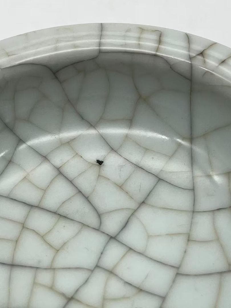 南宋時代　青磁　汝官窯水洗 郊壇官窯碗 水差し 唐物　希少貴重(A-99)