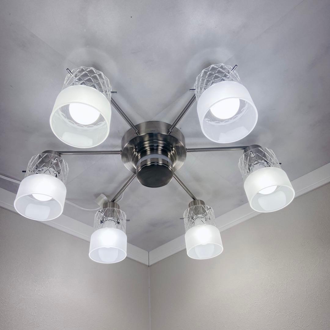 れ*ん様 ODELIC 調光　調色シャンデリア6灯 OC257010PC 10畳