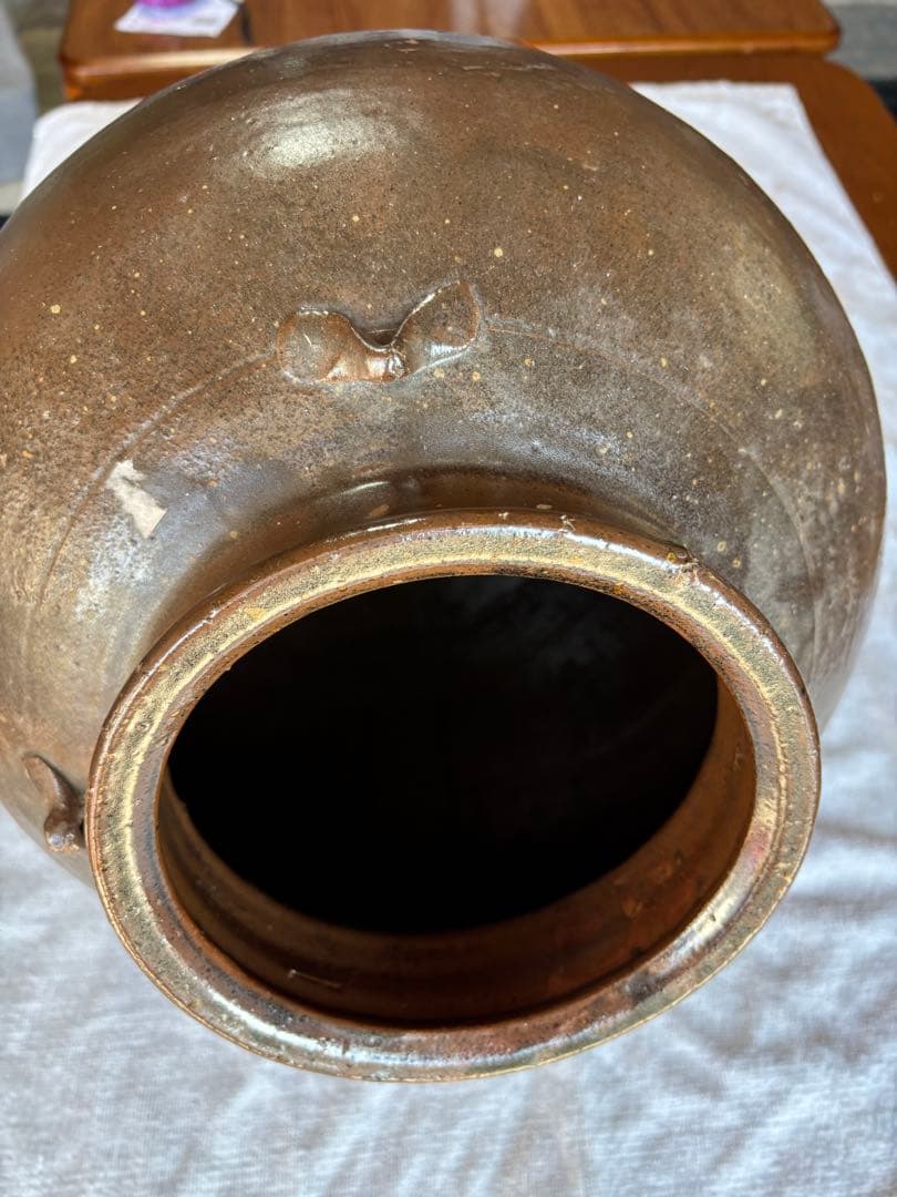 備前焼　三耳壷　古美術　花器 置き飾り