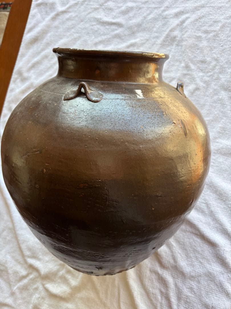 備前焼　三耳壷　古美術　花器 置き飾り