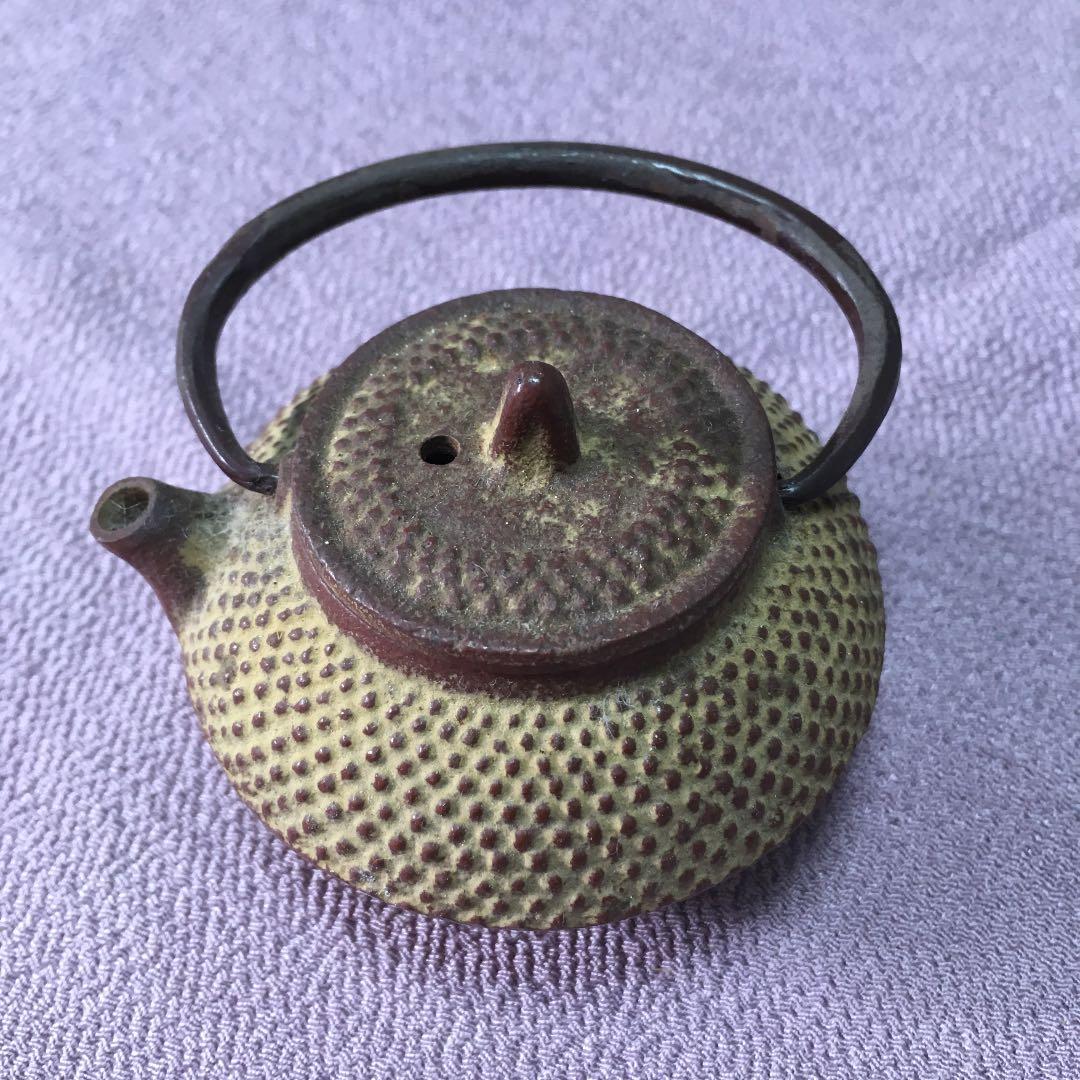 0448　鉄器 鉄瓶 小  ミニチュア