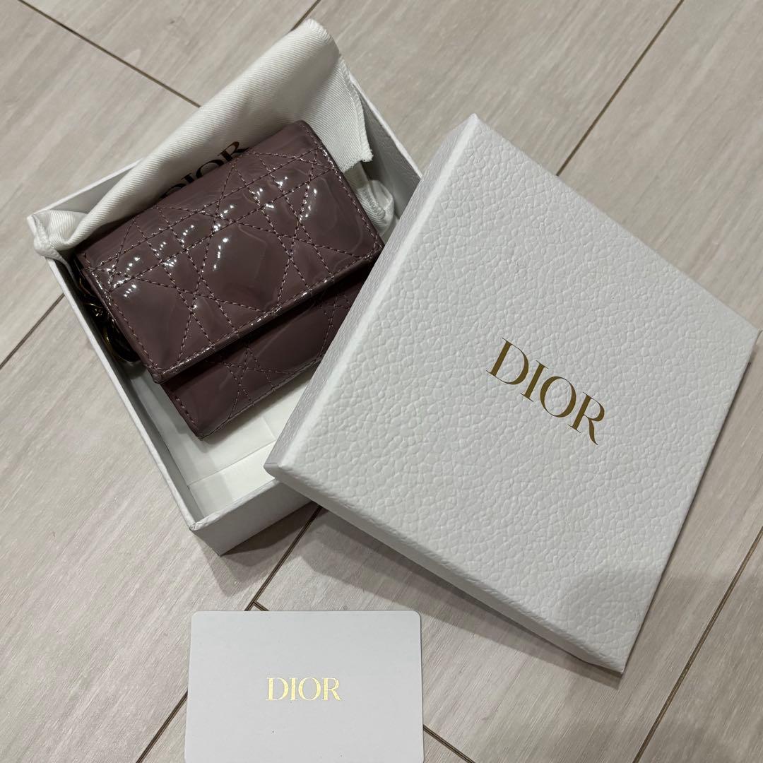 DIOR Lady Dior Lotus ウォレット ラベンダー
