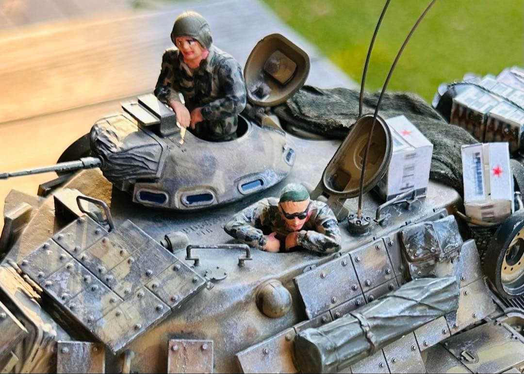 完成品プラモデル1/35タミヤ製アメリカM60A1リアクティブアーマー