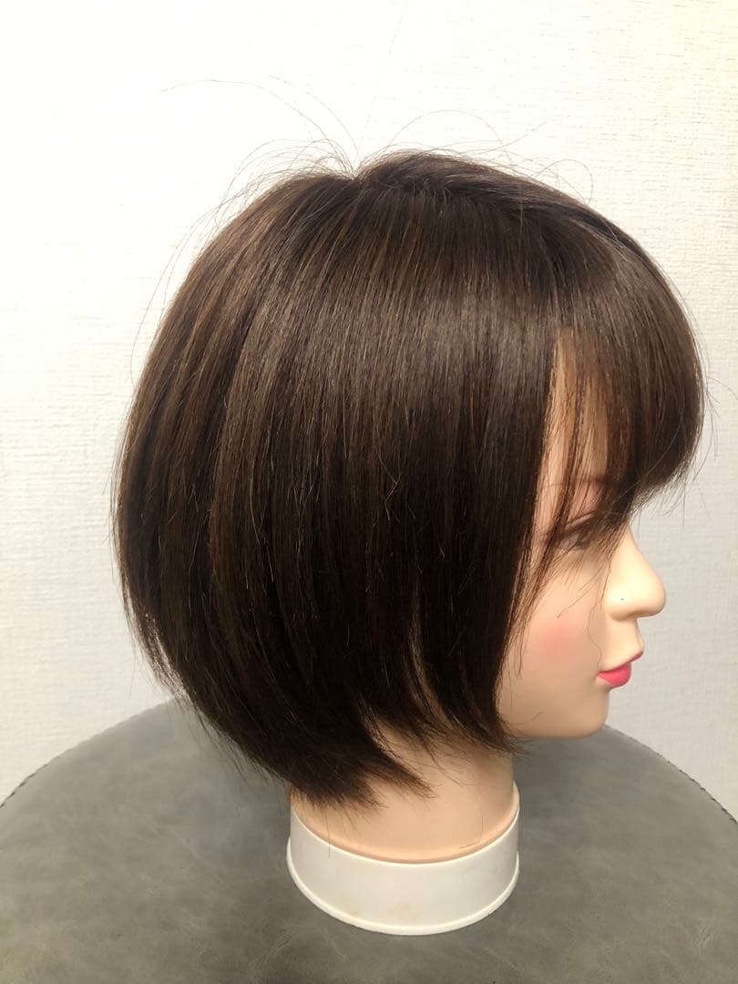 人毛ショート　ブラウン　未使用
