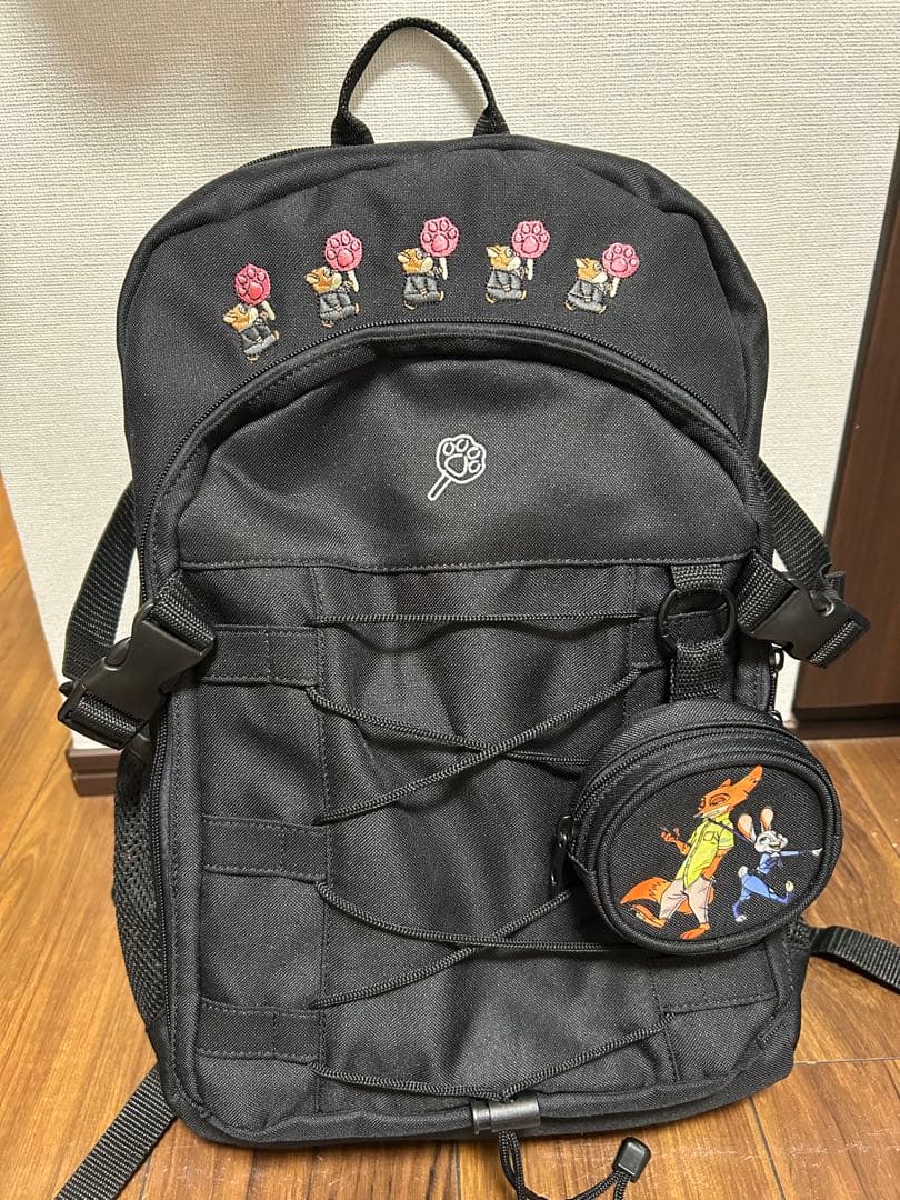 ディズニーストア　ズートピア　ニック　ジュディ　リュック　ポーチ付き
