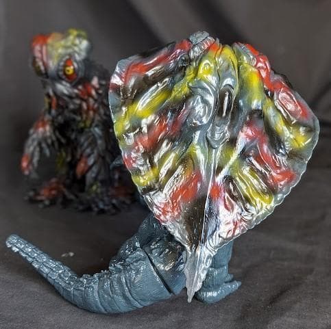 ヘドラセット「ゴジラ対ヘドラ」（Ｙ・ＭＳＦ）ソフビフィギュア４体セット