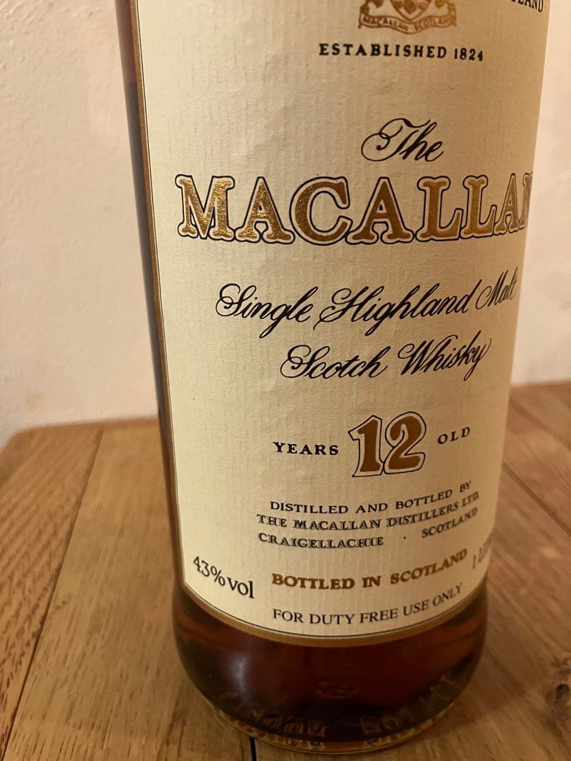 マッカラン12年旧ラベル 1l