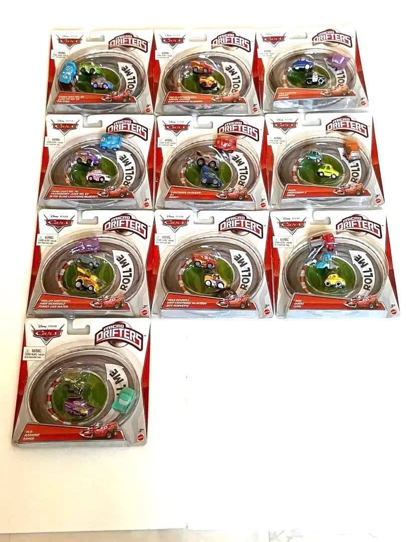 Disney Pixar Cars Micro Drifters セット